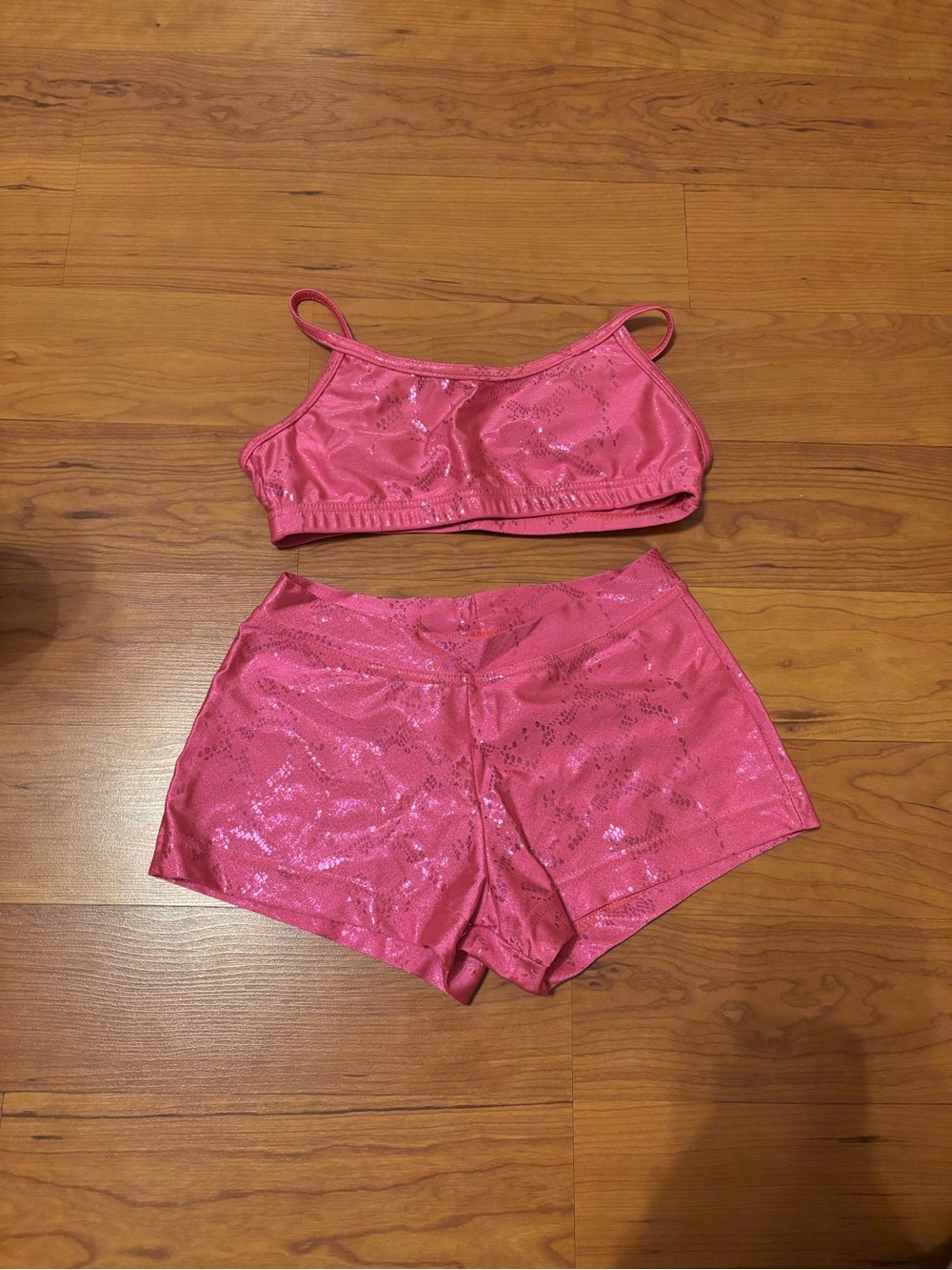 Capezio Hot Pink Dance Set - Crop Top & Shorts